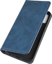 Mobigear Telefoonhoesje geschikt voor HONOR 9X Lite Hoesje | Mobigear Retro Slim Bookcase Portemonnee | Pasjeshouder voor 3 Pasjes | Telefoonhoesje voor Pinpas / OV Kaart / Rijbewijs - Blauw