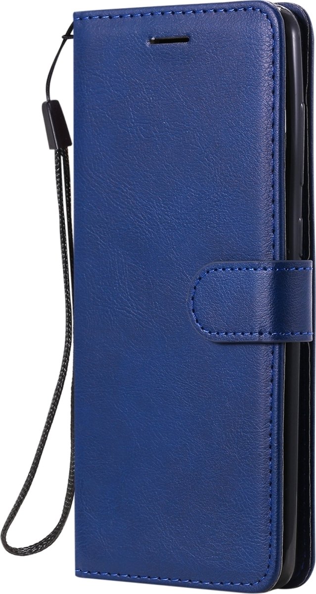 Mobigear Telefoonhoesje geschikt voor Samsung Galaxy A21s Hoesje | Mobigear Premium Bookcase Portemonnee | Pasjeshouder voor 2 Pasjes | Telefoonhoesje voor Pinpas / OV Kaart / Rijbewijs - Blauw