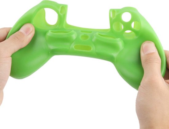 Mobigear Classic Siliconen Hoesje voor Playstation 4 controller - Groen