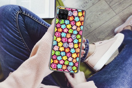 Coque Samsung Galaxy A12 - Filles - Bloem - Motifs - Coque de téléphone en Siliconen -