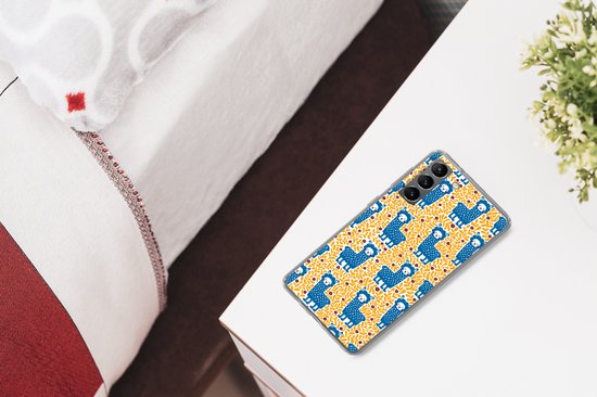 Coque Samsung Galaxy S21 - Filles - Lama - Plantes - Motifs - Coque de téléphone en Siliconen -