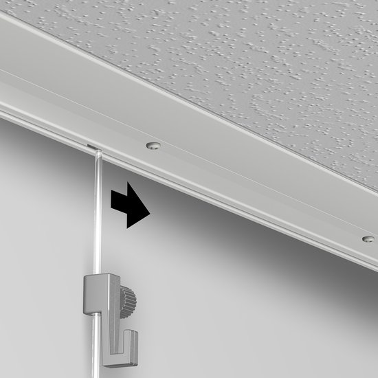 10 stuks zilveren fotohaken, ophangsysteem voor galerijrails, accessoires voor fotolijsten en wanddecoratie, robuuste fotolijst voor veilige bevestiging
