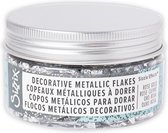 Effectz decorative metallic flakes silver - Sizzix