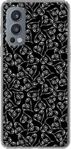 Coque OnePlus Nord 2 5G - Filles - Coeur - Fleurs - Motifs - Coque de téléphone en Siliconen -