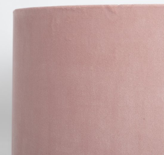 Uniqq Lampenkap velours roze Ø 35 cm - 20 cm hoog - Uniqq