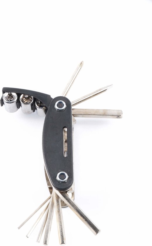 Outil de Réparation de Vélo 16 en 1, Kit de Réparation de Crevaison, Réparation de Crevaison de Pneu Durable Entretien Quotidien pour Vélo de Route, Réparation de Bicyclette