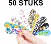 50 Stuks Mini Nagelvijl – Multicolor – Wegwerp