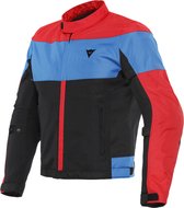 Dainese Elettrica Air Tex Jacket Black Lava Red Light Blue 54 - Maat - Jas