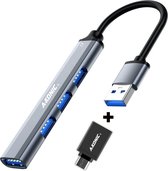 A-Konic USB C HUB - SC-USH336 - Splitter - 4x USB A 3.0 - Spacegrey