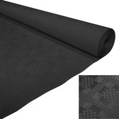 Damast papier tafelkleed zwart Op Rol zwart 1,18 X 8 M.