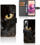 Telefoonhoesje Xiaomi Redmi Note 10/10T 5G | Poco M3 Pro Beschermhoesje Zwarte Kat
