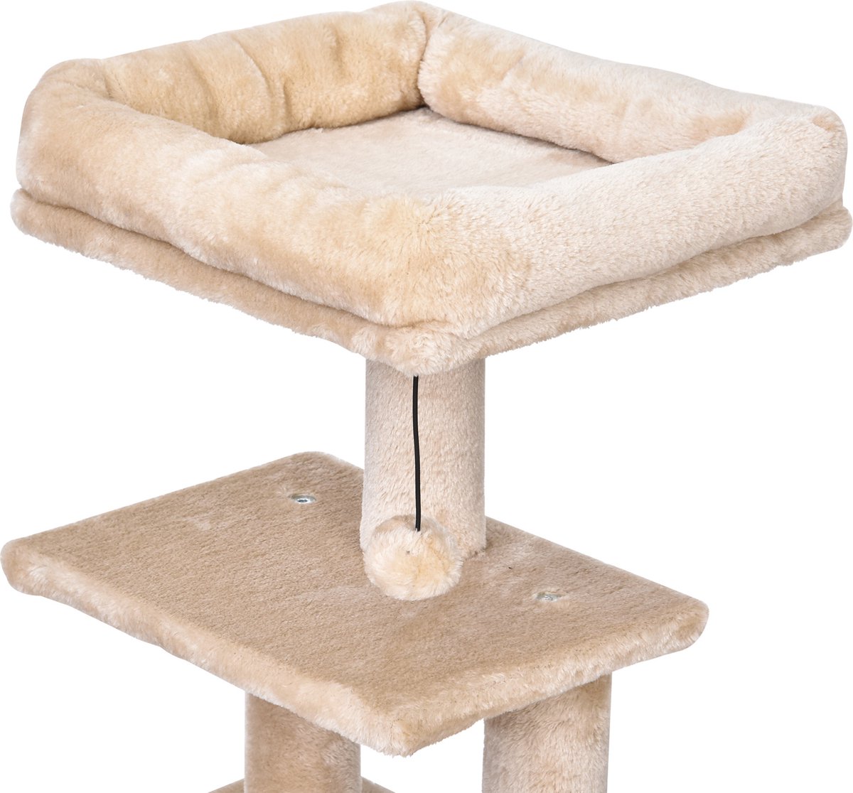Arbre à Chat PawHut 165 Cm Avec Griffoirs Sisal - 2 Niches, Hamac, Plateformes - Gris
