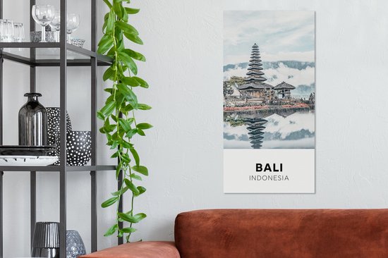 Tableau sur toile Bali - Indonésie - Water - 40x80 cm - Décoration murale