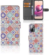 Book Case met foto Xiaomi Redmi Note 10/10T 5G | Poco M3 Pro GSM Hoesje Tiles Color