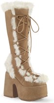 Demonia Platform Bottes femmes -42 Chaussures- CAMEL-311 US 12 Marron