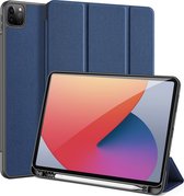 Apple iPad Pro 11 (2021) Hoes - Dux Ducis - Domo Serie - Kunstlederen Bookcase - Blauw - Hoes Geschikt Voor Apple iPad Pro 11 (2021)