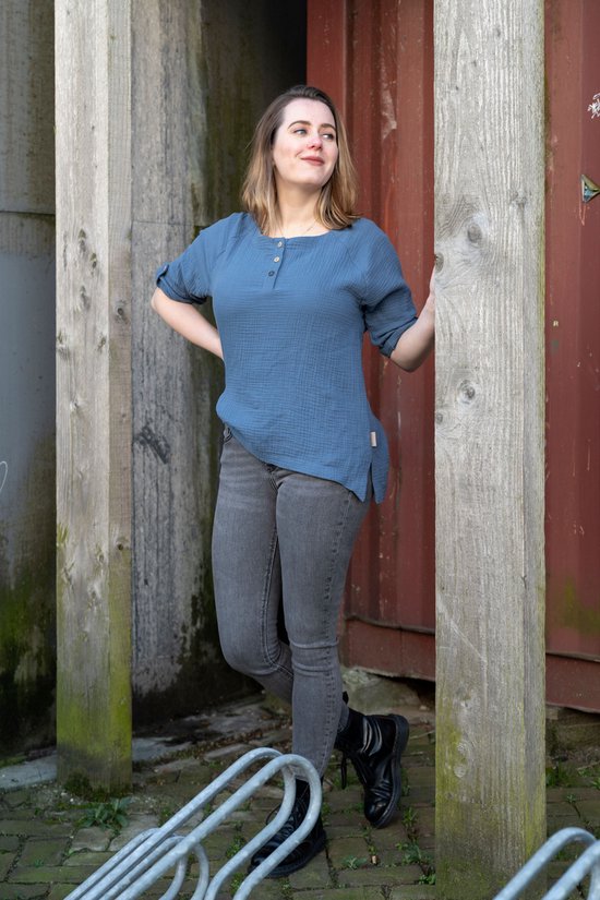 Knit Factory Nena Top - Zwart - S - 100% Coton Biologique