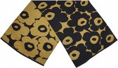 sjaal met bloemenprint dames 180 x 63 cm polyester geel
