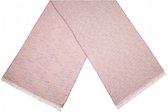 sjaal Houndstooth Optic dames 190 x 57 cm polyester roze