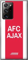 6F hoesje - geschikt voor Samsung Galaxy Note 20 Ultra -  Transparant TPU Case - AFC Ajax - met opdruk #ffffff