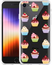 iPhone SE 2022 Hoesje Cupcakes - Designed by Cazy