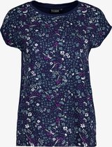 TwoDay dames t-shirt met bloemenprint - Blauw - Maat L