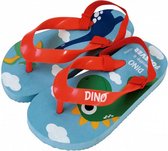 teenslippers Dino junior rubber rood maat 28