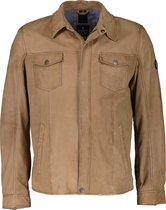 Donders Leren Jack - Modern Fit - Beige - 50