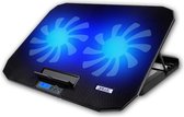 Electrónica Laptop Cooler en Verhoger - Cooling Pad Elektrisch - Koeler Verstelbaar - Cooling Pad Laptop - Zwart