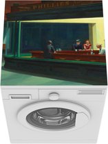 Wasmachine beschermer mat - Nighthawks - Edward Hopper - Breedte 60 cm x hoogte 60 cm