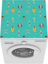 Wasmachine beschermer mat - Zomer - Water - Mens - Patronen - Breedte 60 cm x hoogte 60 cm