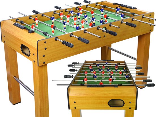relaxdays voetbaltafel - speeltafel hout - tafelvoetbaltafel relaxdays voetbaltafel - speeltafel hout - tafelvoetbaltafel