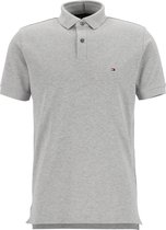 Tommy Hilfiger 1985 Regular Fit polo - lichtgrijs melange - Light Grey Heather - Maat: XXL