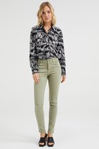 WE Fashion Dames blouse van luchtig katoen met dessin