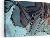 Artaza Peinture Sur Toile Art Abstrait - Aquarelle Marbre - 90x60 - Photo Sur Toile - Impression Sur Toile
