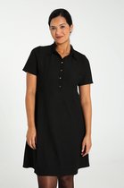 Cassis Dames Jurk met hemdskraag met kant - Jurk - Maat 42