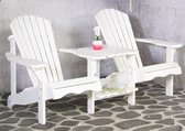 SenS Garden Furniture - Adirondack Duo Tuinbank White - Wit