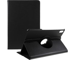 Lenovo Tab P12 Pro Hoes 360 Graden Book Case Kunstleer Zwart