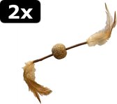 2x EUPHORIA CATNIP STICK VEER+BAL 12CM
