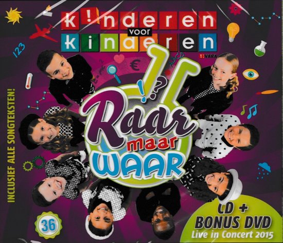 Kinderen Voor Kinderen - Raar Maar Waar -Cd+Dvd-