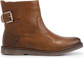 Travelin' Louargat Dames Leren Enkellaarsjes - Boots vrouwen - Cognac Bruin Leer