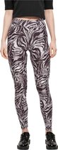 Urban Classics - Soft AOP zebra Sportlegging - XS - Zwart