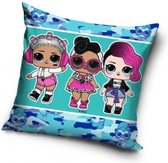 L.O.L. Surprise kussen - Rocker - Fresh - The Queen - 40x40 cm - Kinderen - Slapen - Slaapkamer - Woonkamer - LOL - Inclusief vulling