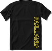 Nederland - Geel - T-Shirt Heren / Dames  - Nederland / Holland / Koningsdag Souvenirs Cadeau Shirt - grappige Spreuken, Zinnen en Teksten. Maat M