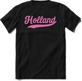 Nederland - Licht Roze - T-Shirt Heren / Dames  - Nederland / Holland / Koningsdag Souvenirs Cadeau Shirt - grappige Spreuken, Zinnen en Teksten. Maat XXL