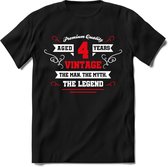 4 Jaar Legend - Feest cadeau kinder T-Shirt Jongens - Wit / Rood - Perfect Verjaardag Cadeau Shirt - grappige Spreuken, Zinnen en Teksten. Maat 92