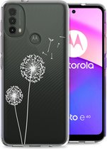 iMoshion Design voor de Motorola Moto E30 / E40 hoesje - Paardenbloem - Wit