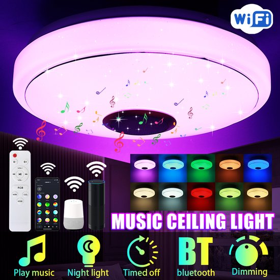 SUNKENET 32W Sterrenhemel glasvezel licht voor auto/thuis, glasvezelkabel 1000pcs*0.75mm*4m Star plafondlampen kit met Bluetooth-app/afstandsbediening /muziekmodus SUNKENET 32W Sterrenhemel glasvezel licht voor auto/thuis, glasvezelkabel 1000pcs*0.75mm*4m Star plafondlampen kit met Bluetooth-app/afstandsbediening /muziekmodus