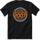 2007 Limited Edition | Feest Kado T-Shirt Heren - Dames | Zilver - Goud | Perfect Verjaardag Cadeau Shirt | Grappige Spreuken - Zinnen - Teksten | Maat M