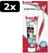 2x TANDPASTA & BORSTEL COMBIPACK